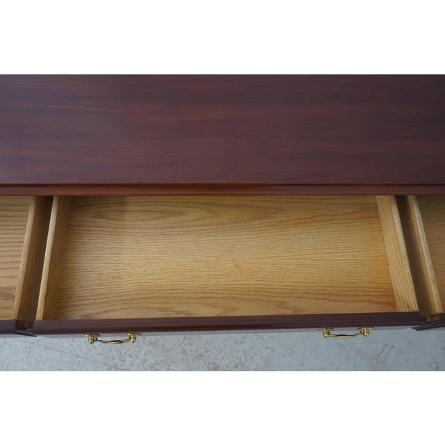 Henkel Harris Henkel Harris Cherry 3 Drawer Sofa Table For Sale - Image 4 of 18