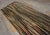 1930s Multi Brown Stripe Folk Art Antique American Braided Rug 3'6'' X 13'9'' Wool Carpet Runner For Sale - Image 4 of 15