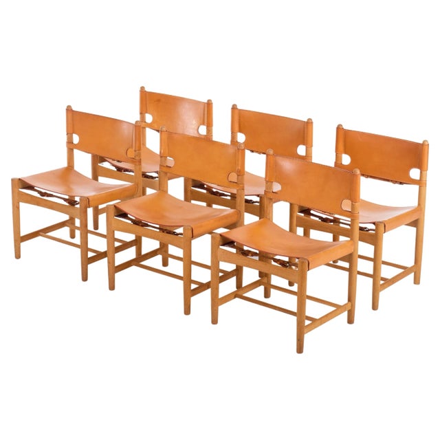 Vintage Dining Chairs by Børge Mogensen, 1960s, Set of 6 For Sale - Image 12 of 12