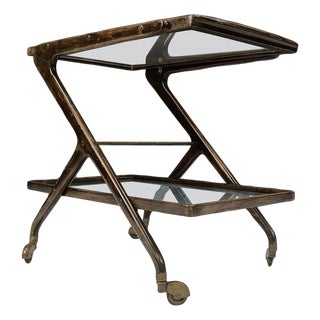 Vintage Italian Serving Trolley, 1950s For Sale
