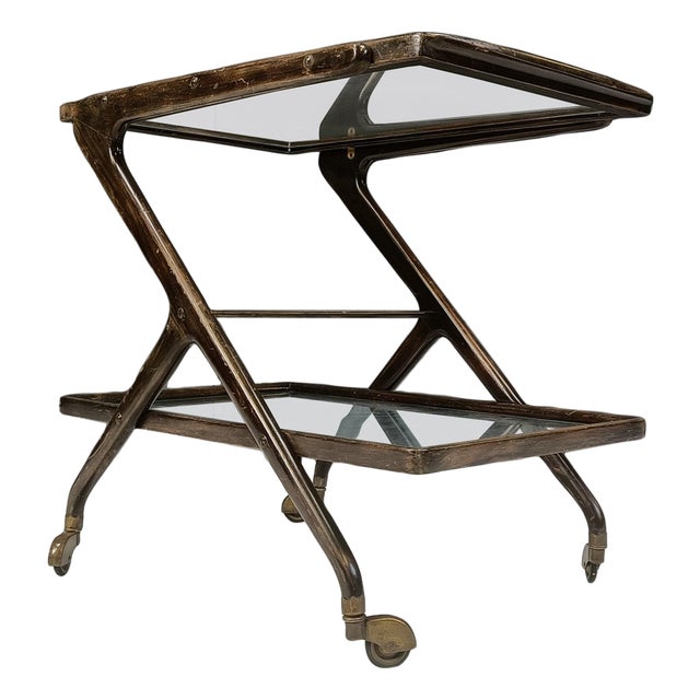 Vintage Italian Serving Trolley, 1950s For Sale