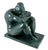 Art Deco Style Modern Sculpture, Green Patinated Bronze For Sale - Image 4 of 10