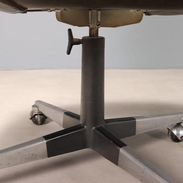 Green Vintage Armchair in Leatherette and Chromed Metal, 1960s For Sale - Image 8 of 12