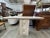 Pair Of Italian Modern Travertine Console Tables. Offered is a grand matching pair of expertly designed and crafted...