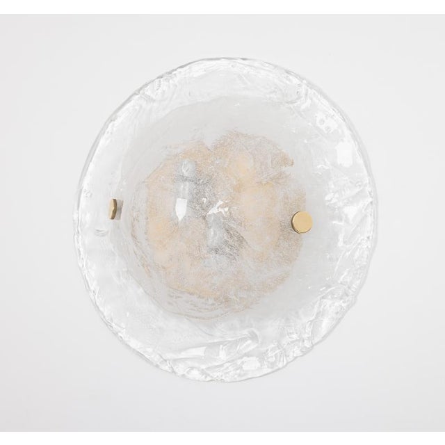 Kalmar Glass Sconces Wall Lights attributed to Kalmar, Austria, 1960s, Set of 2 For Sale - Image 4 of 12