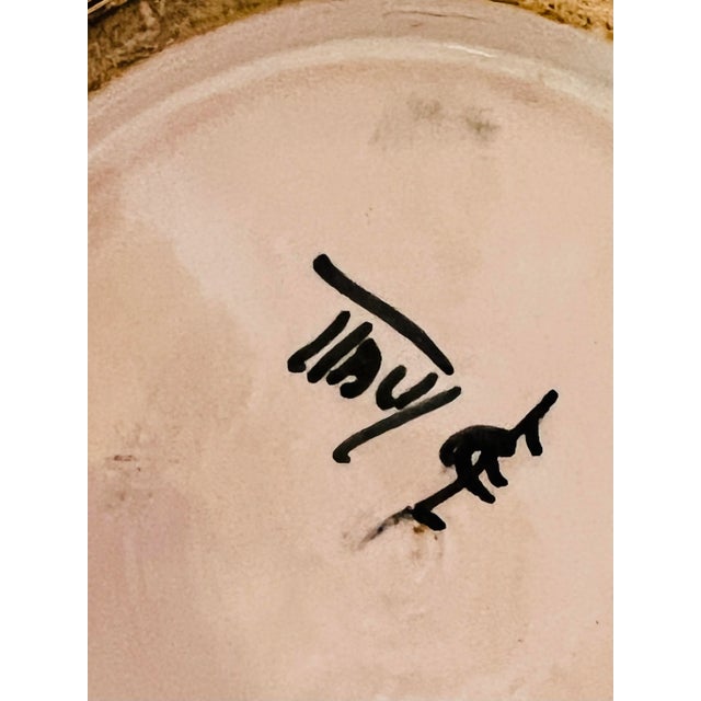 Ceramic Antique Hand Thrown Italian Bowl For Sale - Image 7 of 12