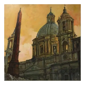 Rome - Saint Peters Church - Oil on Canvas