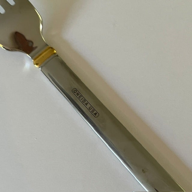 1990s Oneida Silver "Midnight" Stainless Flatware - 30 pcs For Sale - Image 9 of 9