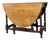 Antique English Oak Drop Leaf Gate Leg Table With Barley Twist For Sale
