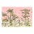W36”* H100”/Panel, Palm Tree Wallpaper , Pink Wallpaper, a Set of 5 Panels For Sale