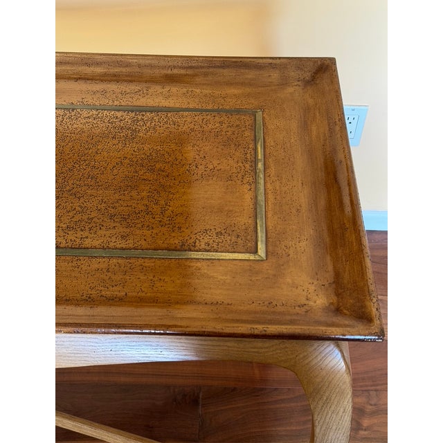 1990s Set of Three Matching Marge Carson Tray Tables For Sale - Image 5 of 15
