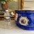 Late 20th Century Late 20th Century Sèvres-Style Cobalt Blue & Gold Gilt Porcelain Footbath Centerpiece For Sale - Image 5 of 18