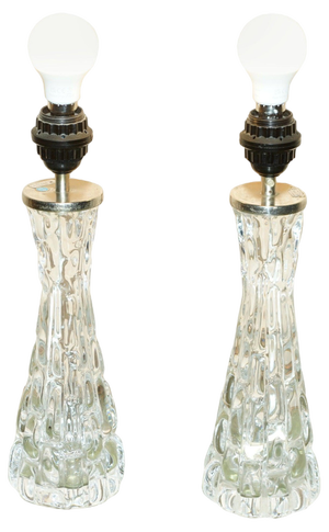 Table Lamps by Carl Fagerlund for Orrefors, 1970s, Set of 2