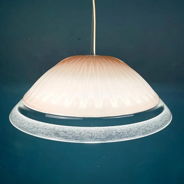 Pink Large Vintage Italian Pink Murano Glass Chandelier, 1970s For Sale - Image 8 of 11