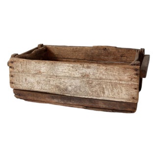 Antique Wood Farm Crate For Sale
