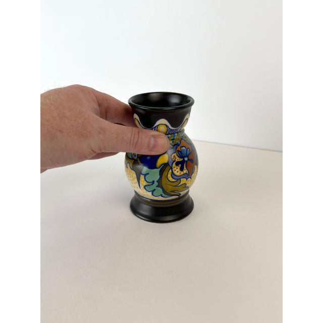 Dutch Gouda Vase in Stoneware, Holland, 1922 For Sale - Image 6 of 10