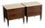 1960s Travertine & Walnut Nightstands by American of Martinsville - Pair For Sale