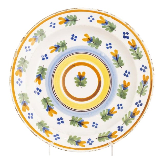 19th Century Earthenware Plate attributed to Fervença For Sale