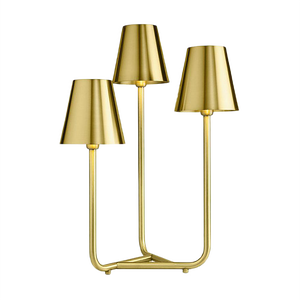 Trio Table Lamp in Satin Brass by Aldo Cibic