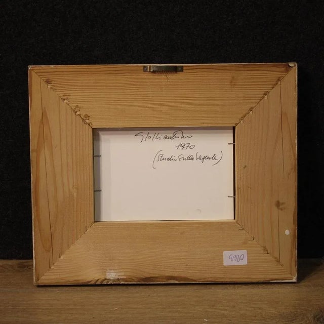 Italian Artist, Study on the Source of Giacomo Soffiantino, 1970, Oil on Board For Sale - Image 9 of 13