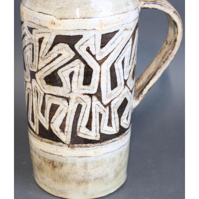 Vintage French Decorative Pitcher by Vieux Moulin, 1960s For Sale - Image 10 of 13