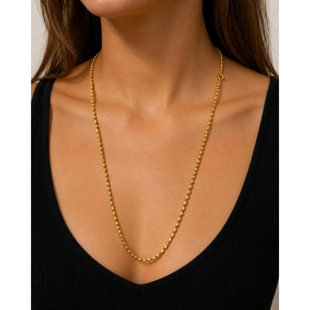 18k Byzantine Link 28" Chain 19.74 grams