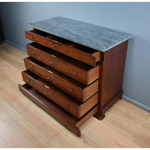 Late 19th Century Louis Philippe Mahogany Chest of Drawers For Sale - Image 12 of 18