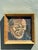 Tan Vintage Original Oil Portrait of Man For Sale - Image 8 of 12