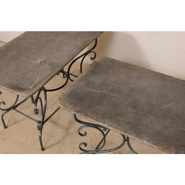 Mid-20th Century Metal Occasional Tables, France - A Pair For Sale In Atlanta - Image 6 of 11