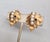 Mid-Century Modern Vintage 1960s Signed Napier Goldtone Leaf With Faux-Pearls Clip Earrings-2 Pieces For Sale - Image 3 of 7