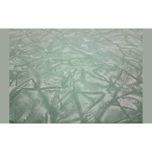 Metal 1950s Mid-Century Modern Virtue Brothers Green Formica & Tubular Chrome Dining Table For Sale - Image 7 of 8