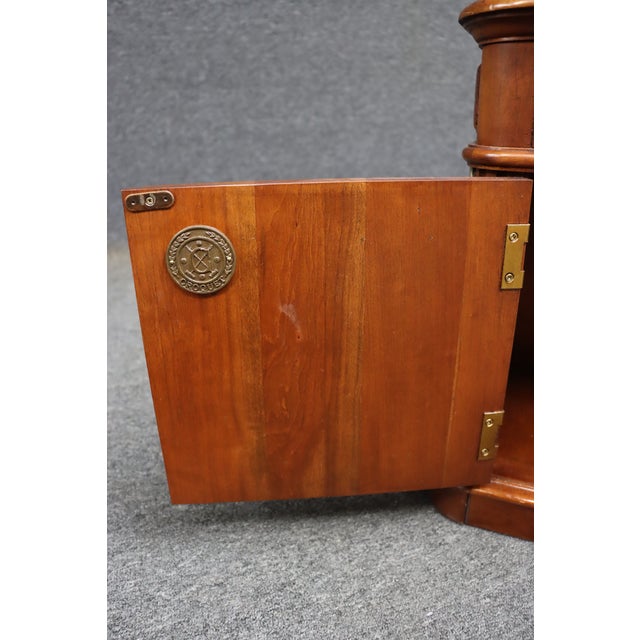 Croquet Cherry Leather-Top Partners Desk Form Coffee Table For Sale - Image 15 of 16