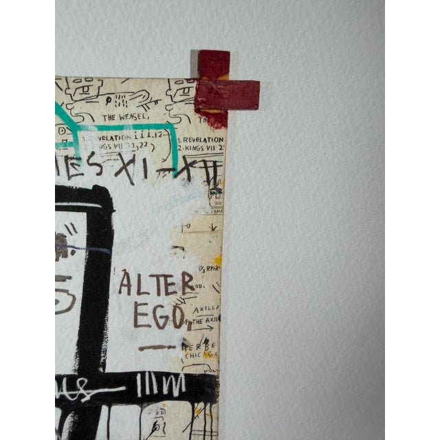 Paper Jean Michel Basquiat (1960-1988), Ishtar 1983, Copyright Estate of Jean Michel Basquiat, Licensed by Artestar Ny, Printed in Uk Reproduction For Sale - Image 7 of 8