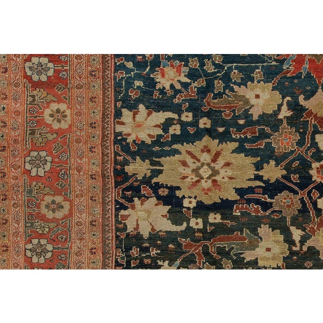 Zabihi Collection Phenomenal Large Scale Antique Sultanabad Mahal Persian Carpet For Sale - Image 4 of 6