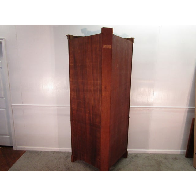 Henkel Harris Solid Mahogany Twelve Pane Corner China Cabinet For Sale - Image 9 of 10