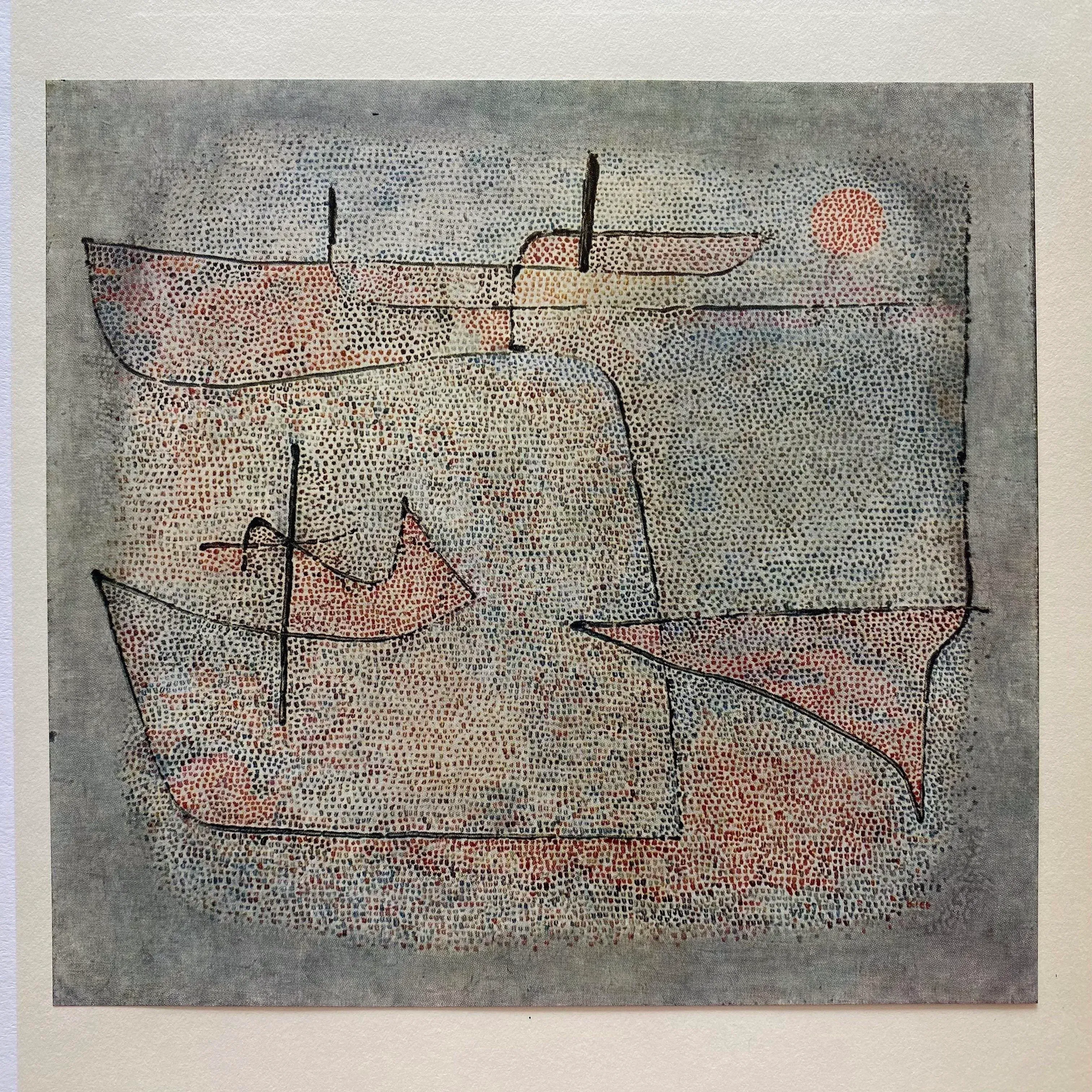 Paul Klee Vintage 1955 First Edition Modernist Lithograph Print