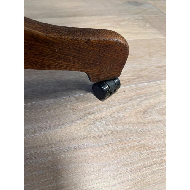 Beautiful antique oak desk chair, in perfect condition. The chair is height adjustable and has an adjustable rocking...