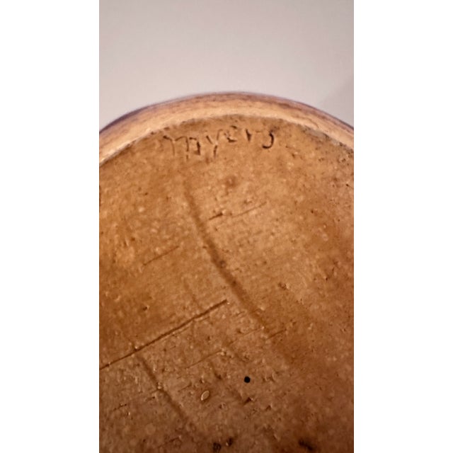 Antique Ox Blood Stoneware Vase Signed For Sale - Image 10 of 11