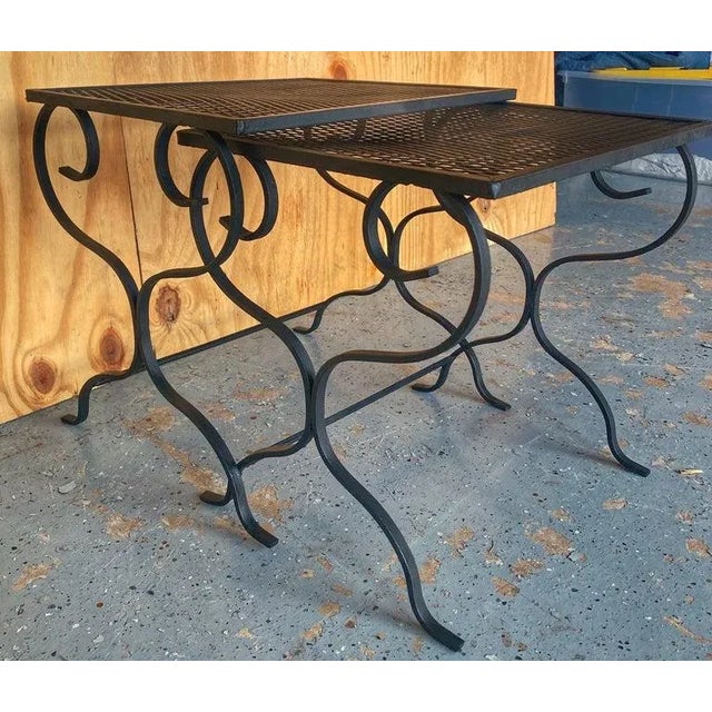 20th Century Salterni Wrought Patio Set - Set of 5, Attributed For Sale - Image 10 of 12