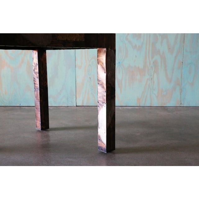 1960s Paul Evans for Directional Slate and Patchwork Game Center or Dining Table For Sale - Image 14 of 16