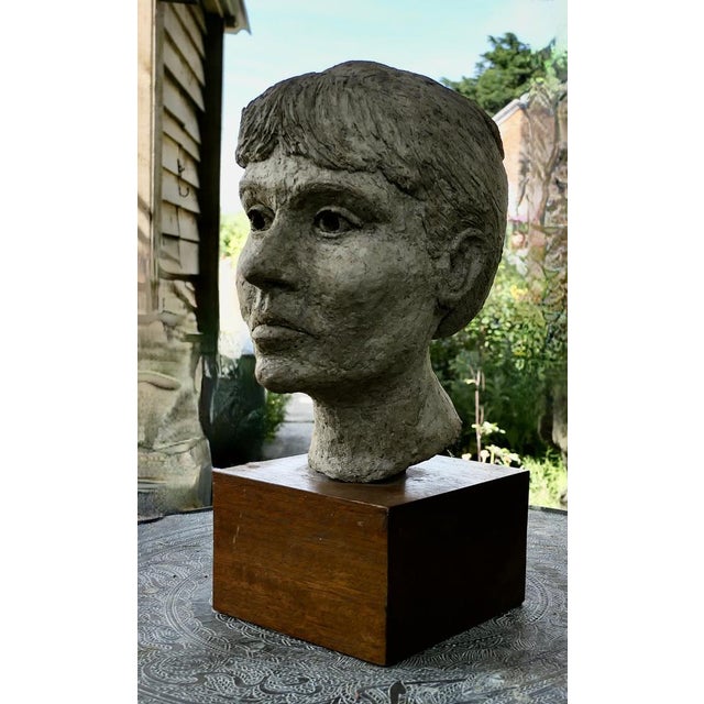 Sculpture Materials Artist's Bust of a Woman, 1960s For Sale - Image 7 of 8