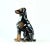 Vintage Doberman Pitcher Statue in Porcelain from Jikohera, Czechoslovakia, 1960s For Sale - Image 9 of 9