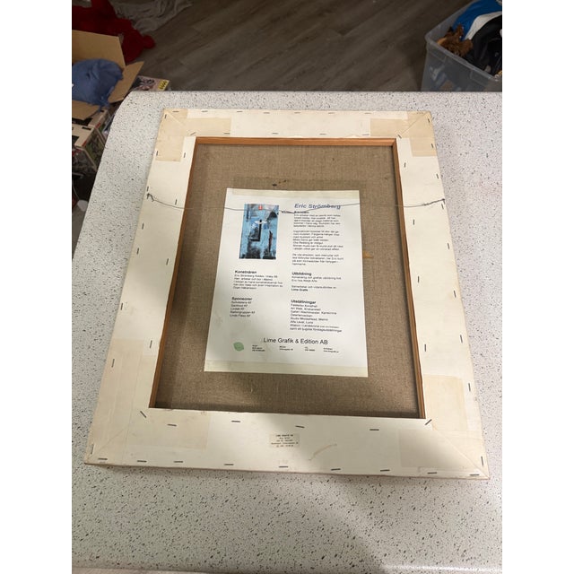 ERIK STRÖMBERG Konsten Painting On Canvas 18x22 COA Excellent condition Listed Artist The ERIK STRÖMBERG Konsten painting...