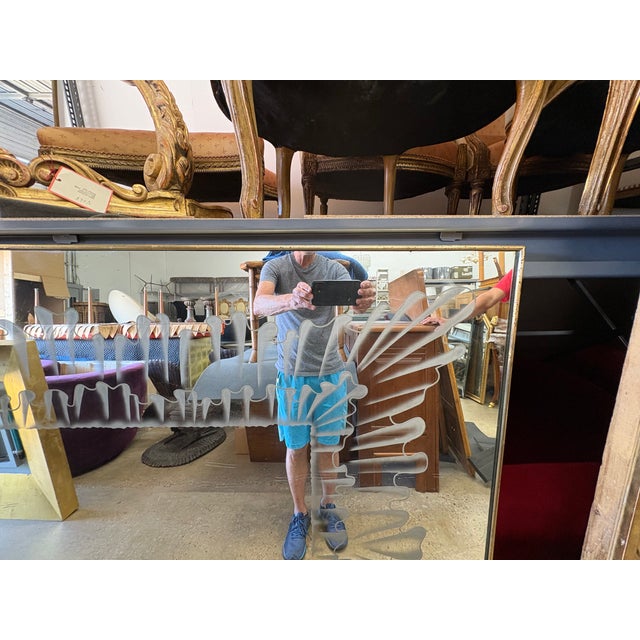 Italian Modern Fontana Arte Attributed Mirror For Sale - Image 12 of 16