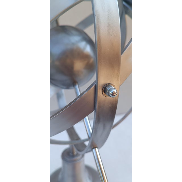 Gray Metal Armillary Sphere, 1960s For Sale - Image 8 of 16