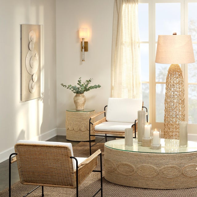 Barbados Jute Wall Art, Large For Sale In Los Angeles - Image 6 of 9