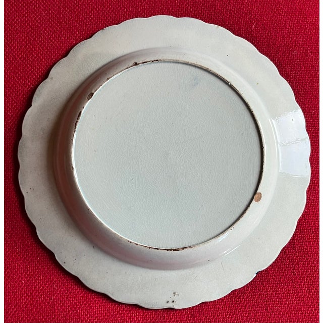Antique Early 19th Century English Blue Feather Edge Plate With Thomas Moore Poem For Sale In New York - Image 6 of 8