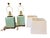 Pair of Lauren Ralph Lauren Celadon Crackle Glazed Porcelain Table Lamps | Coastal Modern Transitional Lighting With Original Shades For Sale - Image 12 of 15