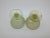 1930s Crackle Yellow Canary Vaseline Sherbet Cups- Set of 2 For Sale - Image 4 of 13