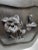 Early 20th Century Showa Period Japanese Cast Bronze Vase With Floral and Frog Motif For Sale - Image 9 of 10